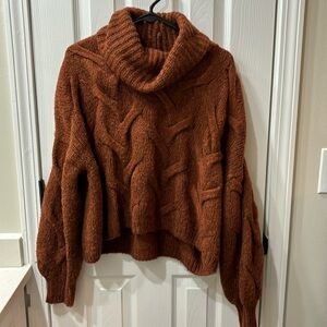 Burnt orange madewell sweater